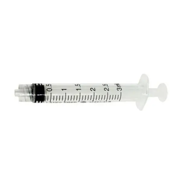 3ml Luer Lock Syringe without needle Box of 100