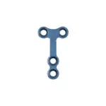 Plate T Shaped 2 + 2mm H 1.5