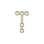 Plate T Shape Maxillofacial 3+2 hole Interspace 12mm