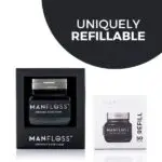 Manfloss Dispenser 2 x 50m rolls Black Tape - Image 2