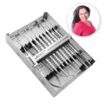 image of surgical kit with portrait of Dr anna