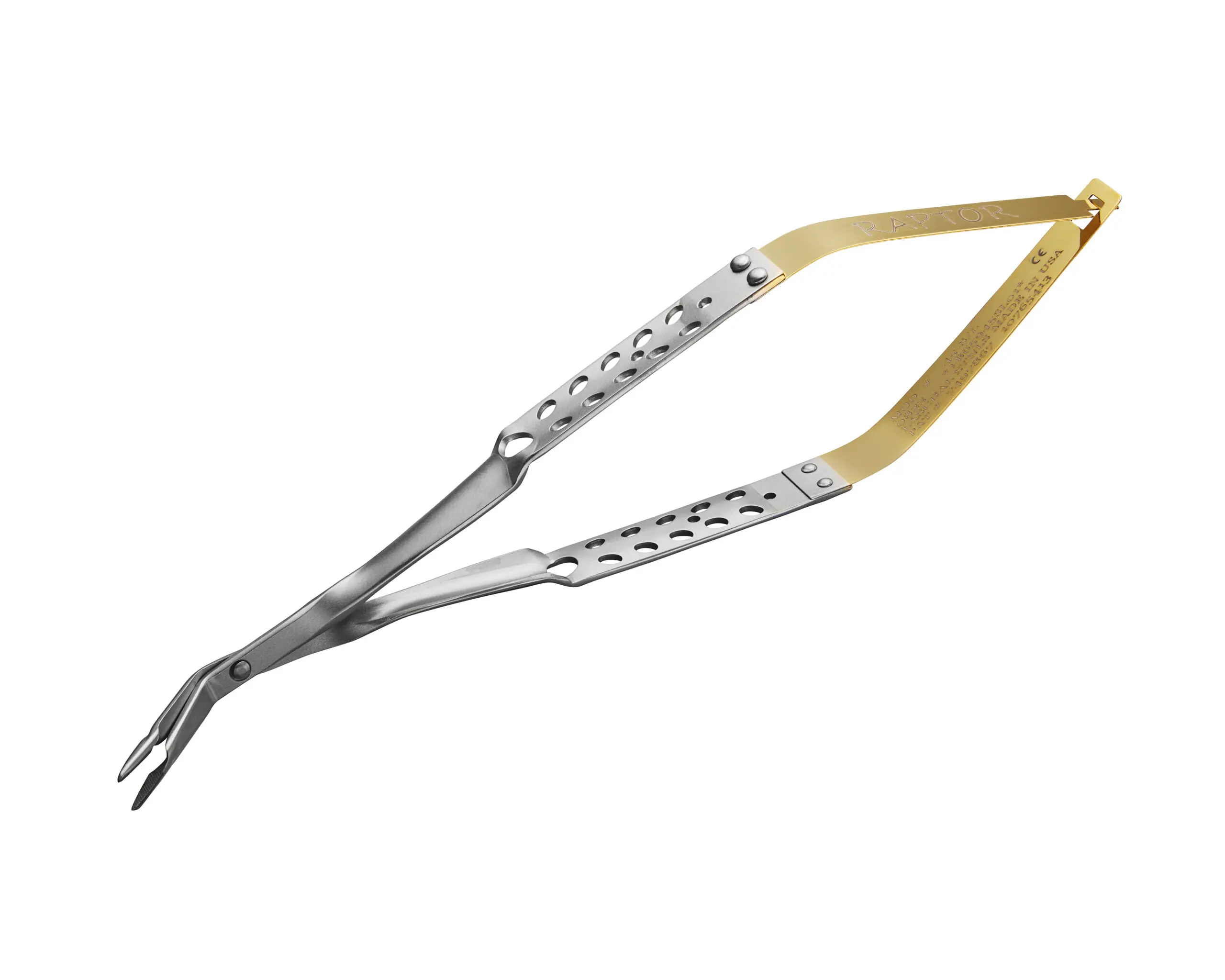 Stacked from 4 images. Method=B (R=8,S=4) Laschal Forceps Carbide Flat Handle 45′ N/S - Image 1