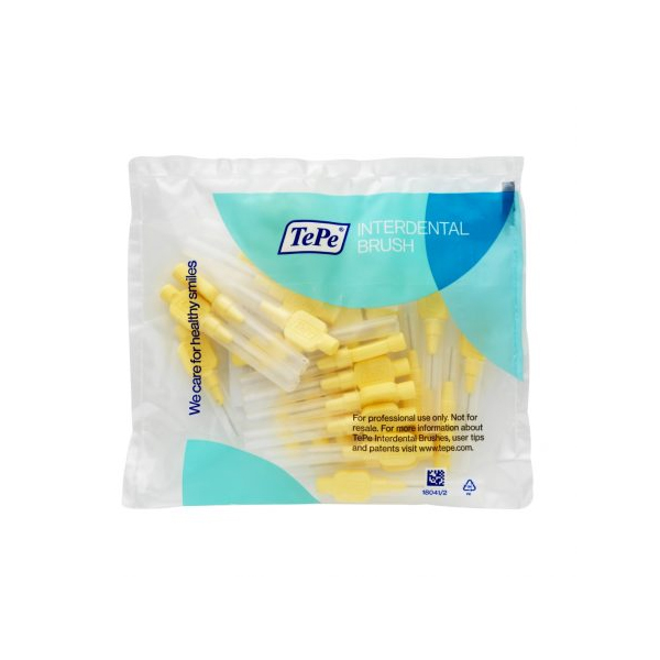 TePe Interdental Brush X-Soft 0.7mm Pastel Yellow / 25pk Box 16
