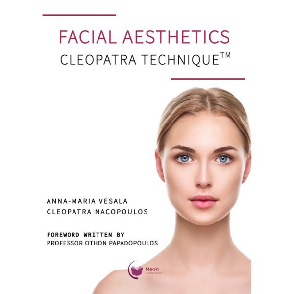 Facial aesthetics book with woman in the cover