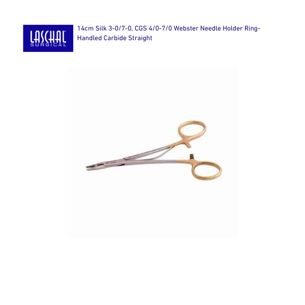 Laschal Needle Holder - Ring-Handled Carbide Straight